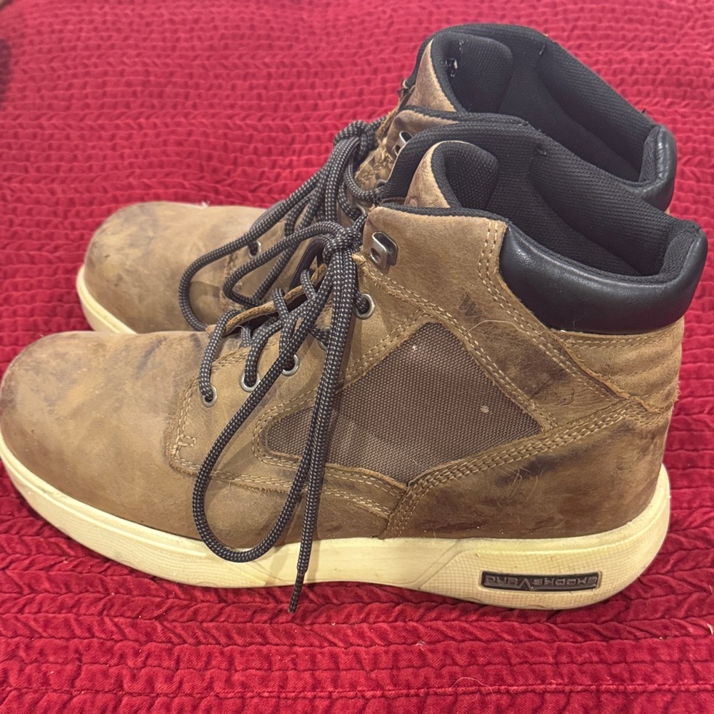 Wolverine Tan and Black Men's Work Boots